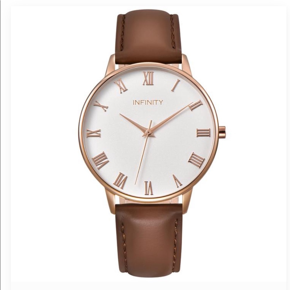PEARLWHITE + ROSE GOLD Mesh infinity Watch - Picture 2 of 4